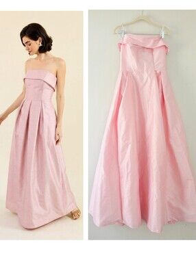 Lulakate Eva Bodice Dahlia Skirt Gown Drapey Ballet Slipper Pink Bengaline Sz 8